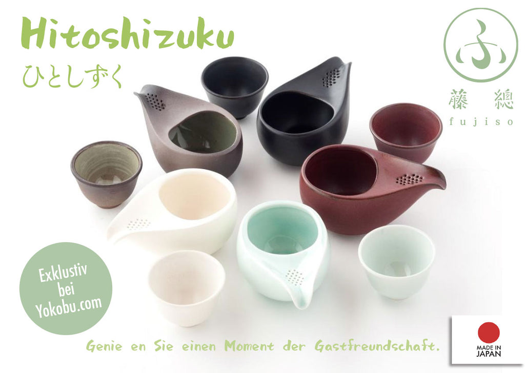 Bankoyaki Tee-Set (Kanne und Tasse) "Hitoshizuku"